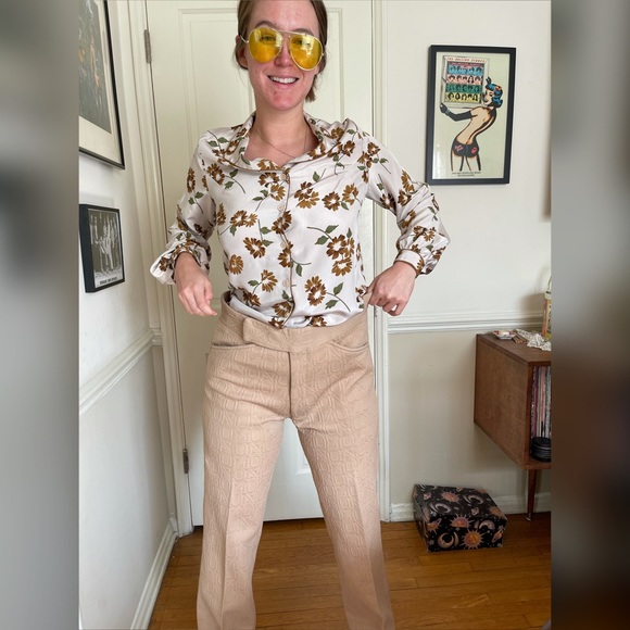 SOLD Vintage Mr. Ken Floral Disco Shirt - Picture 4 of 9